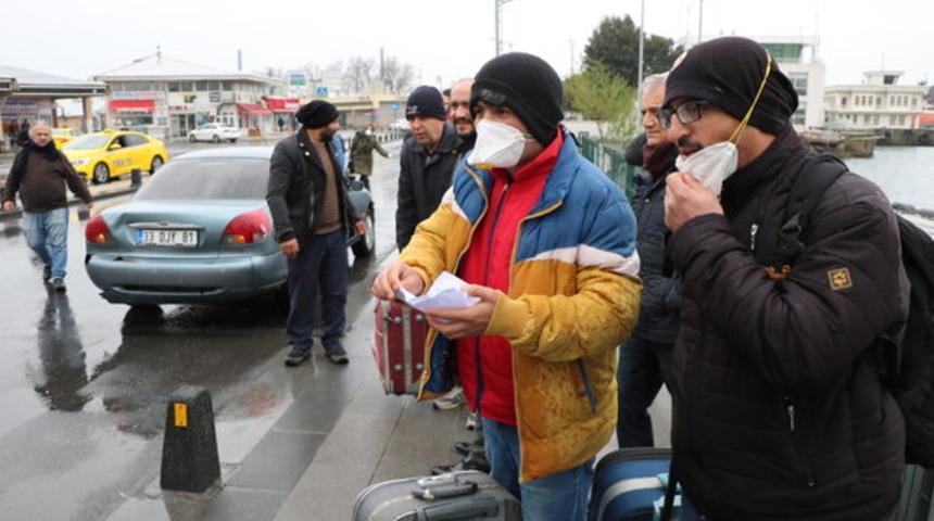 Harem'den son otob&uuml;s hareket etti 
