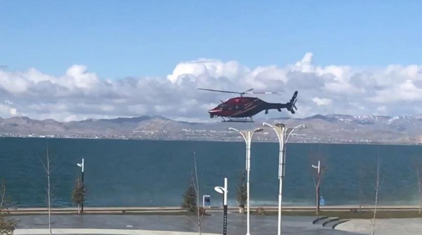 Turizm il&ccedil;esi Edremit&rsquo;te helikopter destekli denetim