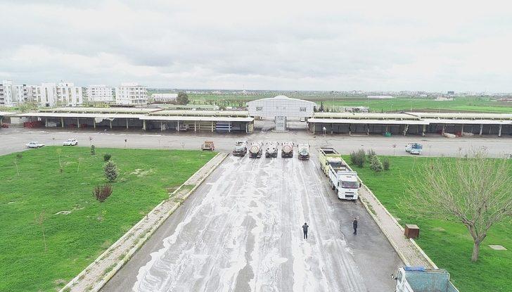 Meyve sebze haline köpüklü dezenfekte G2