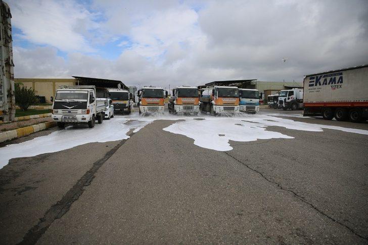 Meyve sebze haline köpüklü dezenfekte G3