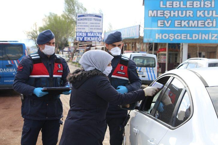 Kula girişinde ateş ölçerli korona tedbirleri G5