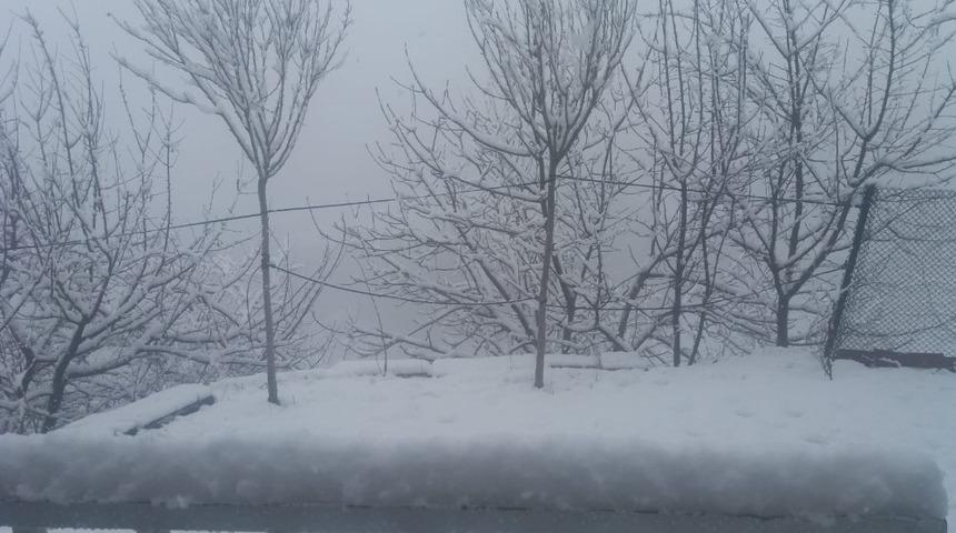 Hakkari&rsquo;de kar yağışı