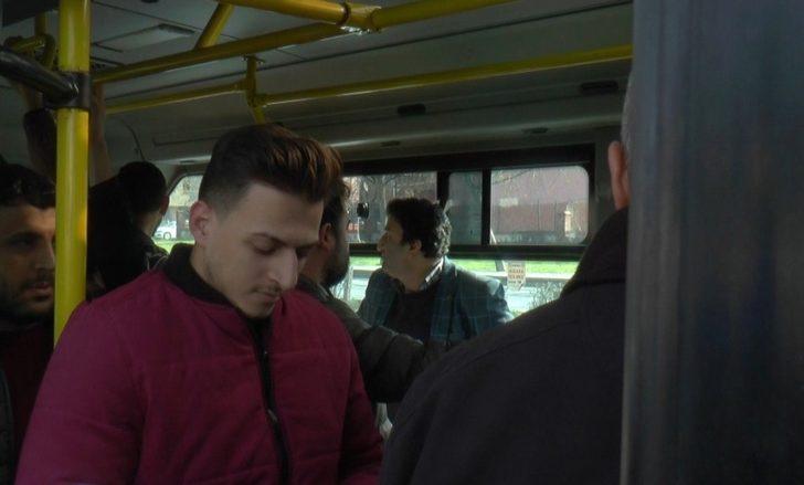 Yüzde 50 yolcu denetimi yapılan minibüste şaşkınlık oluşturan manzara G4