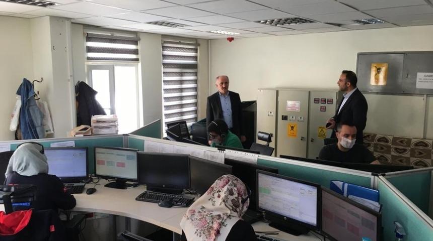 Vali Meral, 112 &Ccedil;ağrı Merkezinin &ccedil;alışmalarını inceledi