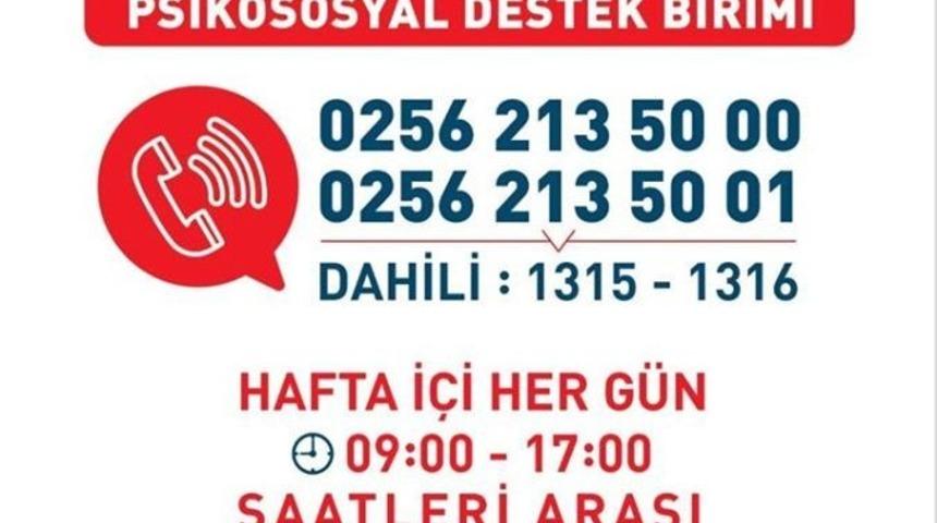 Sağlık M&uuml;d&uuml;rl&uuml;ğ&uuml; Psikososyal Destek Birimi oluşturdu