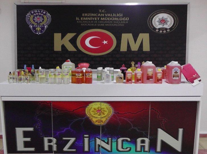 Erzincan'da sahte kolonya ve kişisel bakım ürünü operasyonu G1