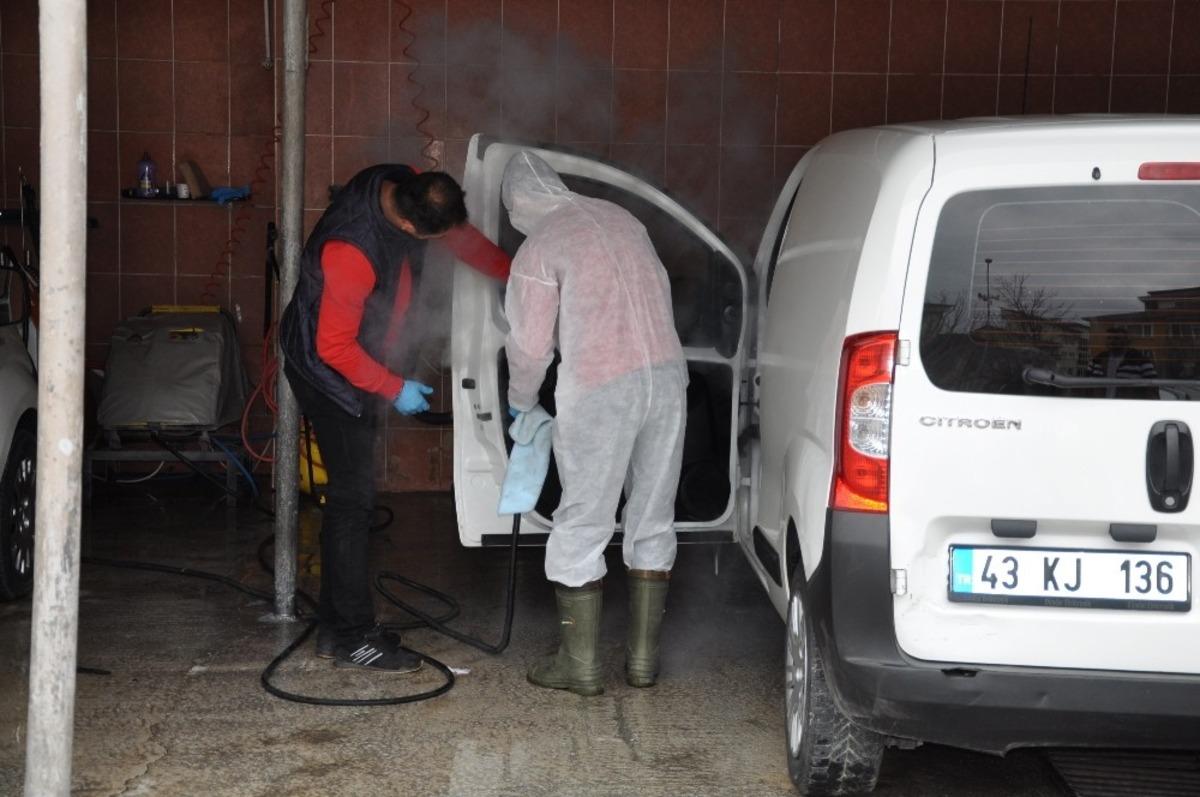 Ara&ccedil; yıkama istasyonundan &uuml;cretsiz dezenfeksiyon hizmeti