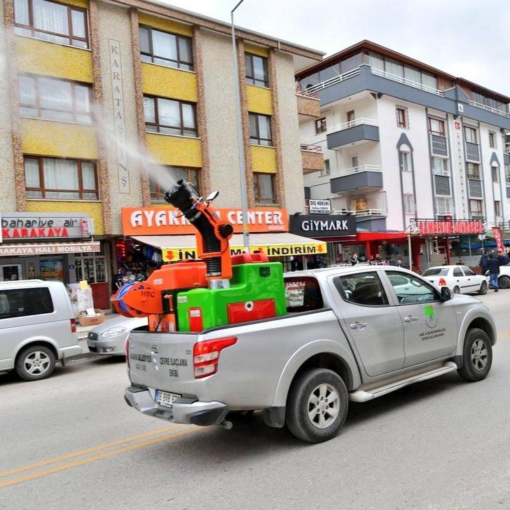 Mamak’ta “sıcak sisleme” ile dezenfekte G3