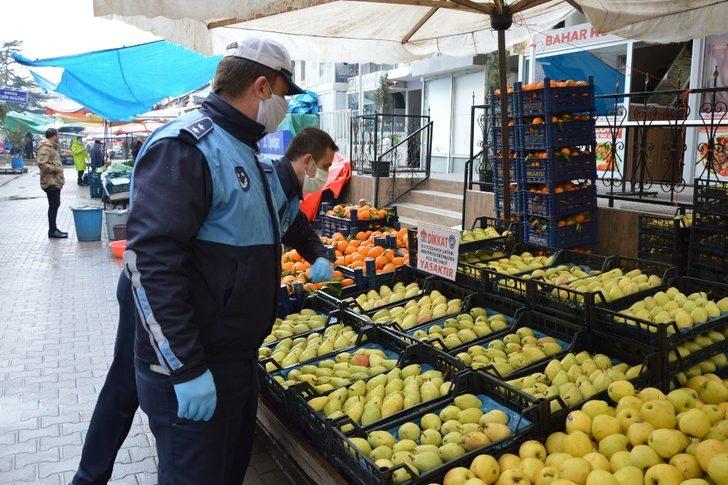 Havza’da pazar yerlerinde el dezenfektan noktaları oluşturuldu G4