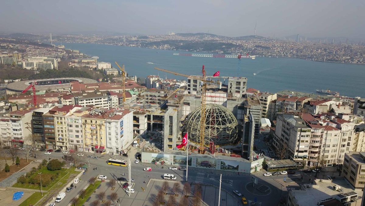 İşte yeni AKM'nin oditoryumu! Havadan g&ouml;r&uuml;nt&uuml;lendi