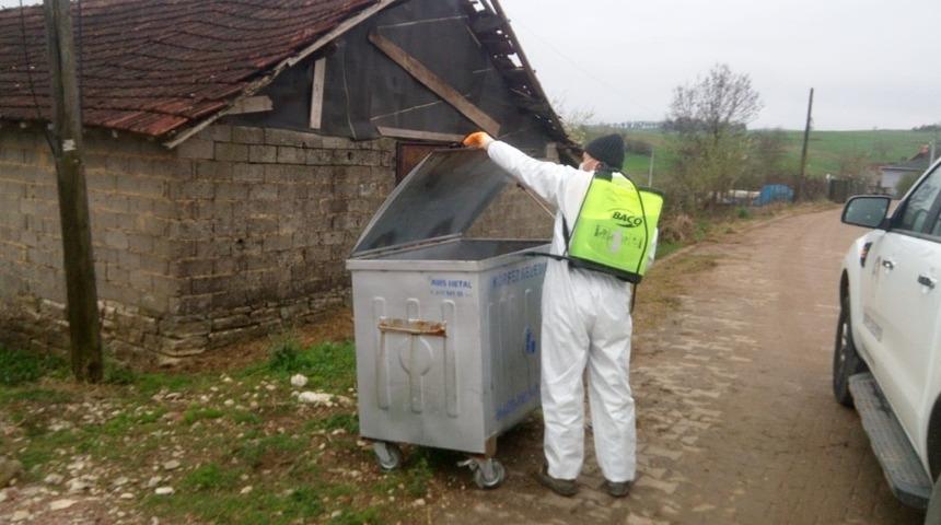 K&ouml;yler de dezenfekte ediliyor