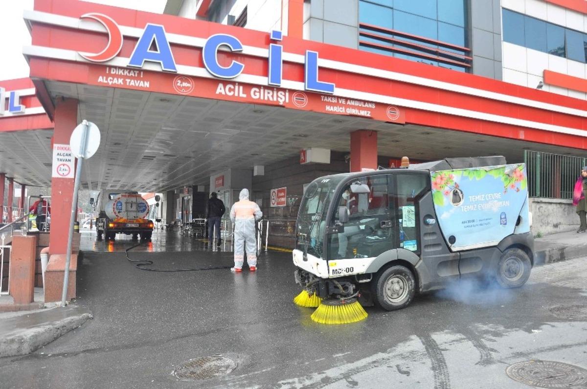Ey&uuml;psultan Devlet Hastanesi temizliği i&ccedil;in &ouml;zel ekip g&ouml;revlendirildi