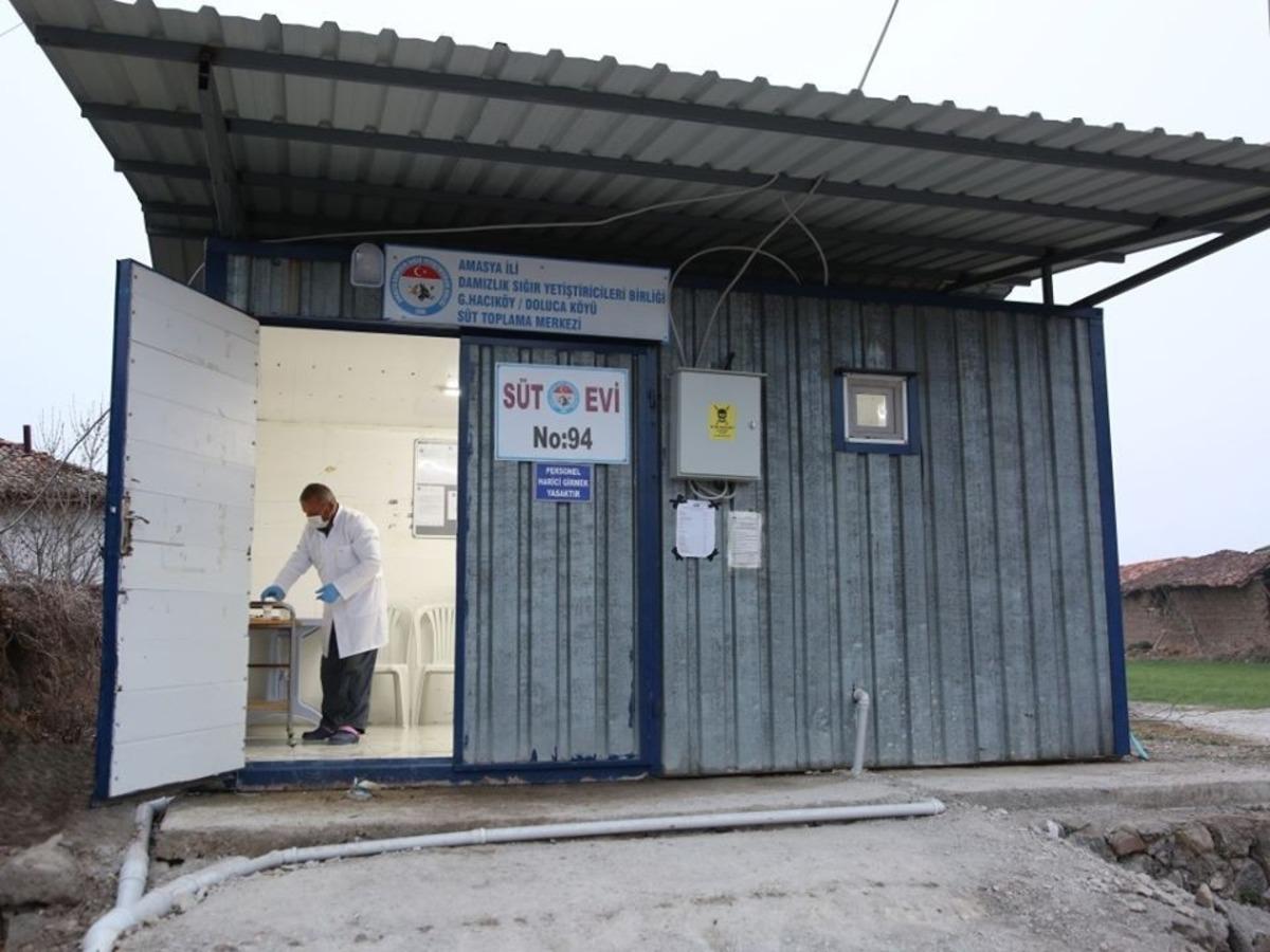 Doluca k&ouml;y&uuml;nde s&uuml;t evi a&ccedil;ıldı