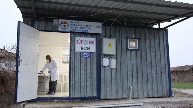 Doluca köyünde süt evi açıldı