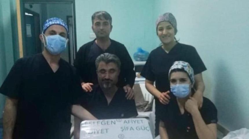 Sağlık &ccedil;alışanlarına moral desteği