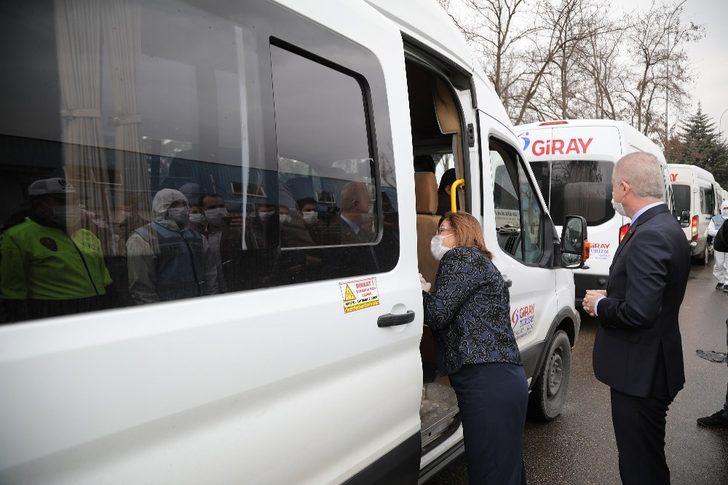 Başkan Şahin, Vali Gül ile işçi servislerini denetledi G2