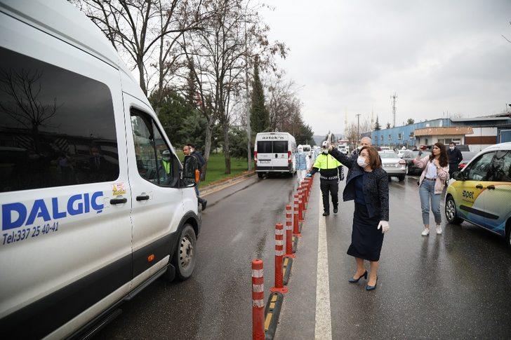 Başkan Şahin, Vali Gül ile işçi servislerini denetledi G4