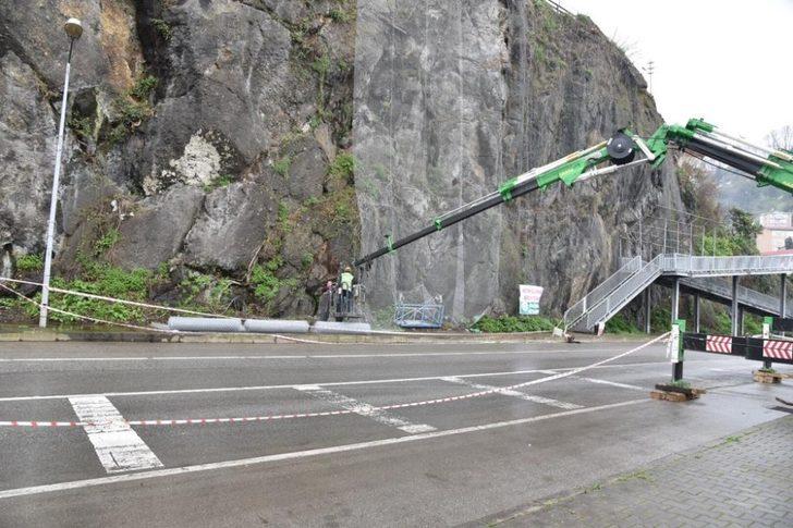 Kayalık bölgeye çelik ağ ile koruma G1