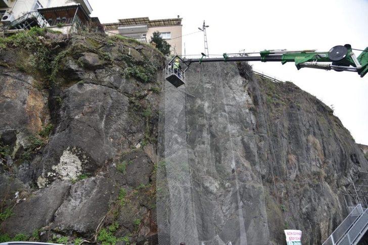 Kayalık bölgeye çelik ağ ile koruma G2