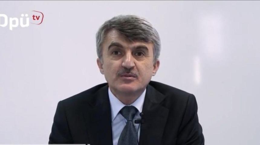 DP&Uuml;&rsquo;de başlayan Uzaktan Eğitimde ilk ders Rekt&ouml;r Kazım Uysal&rsquo;dan