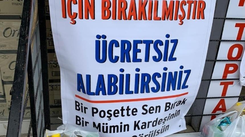 Batman’daki marketten ’Askıda Gıda’ kampanyası