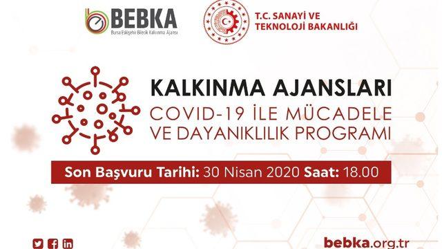 BEBKA’dan virüsle mücadeleye 15 milyon TL hibe