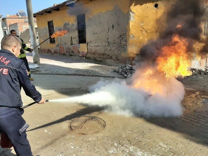 Manisa itfaiyesi her şartta hizmette G1