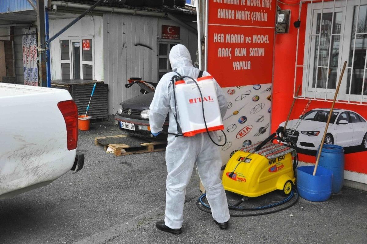 Ey&uuml;psultan&rsquo;ın cadde ve sokakları dezenfekte ediliyor
