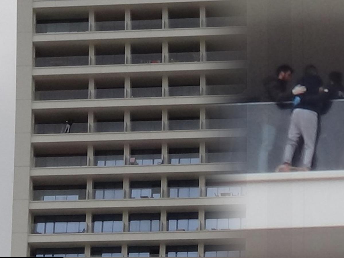 Yer: İstanbul! 29. kattaki evin balkonuna &ccedil;ıkıp, intihar etmek istedi