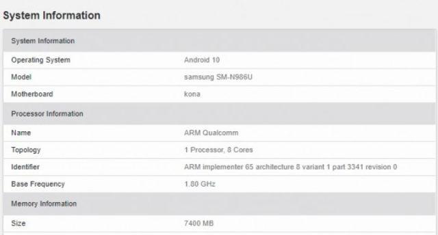 Samsung Galaxy Note 20 Geekbench-2