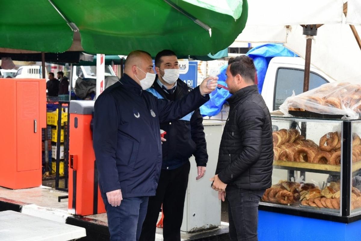 Korona vir&uuml;s tedbirleri kapsamında pazar alanlarındaki &ouml;nlemler artırıldı