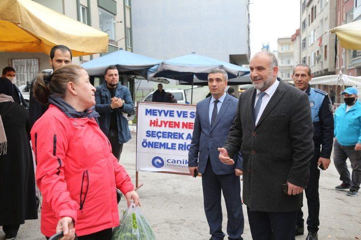 Canik’te pazar yerlerine kontrollü giriş G1