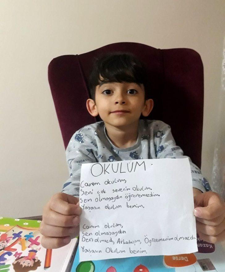 Okul hasretlerini şiirle dile getirdiler G2