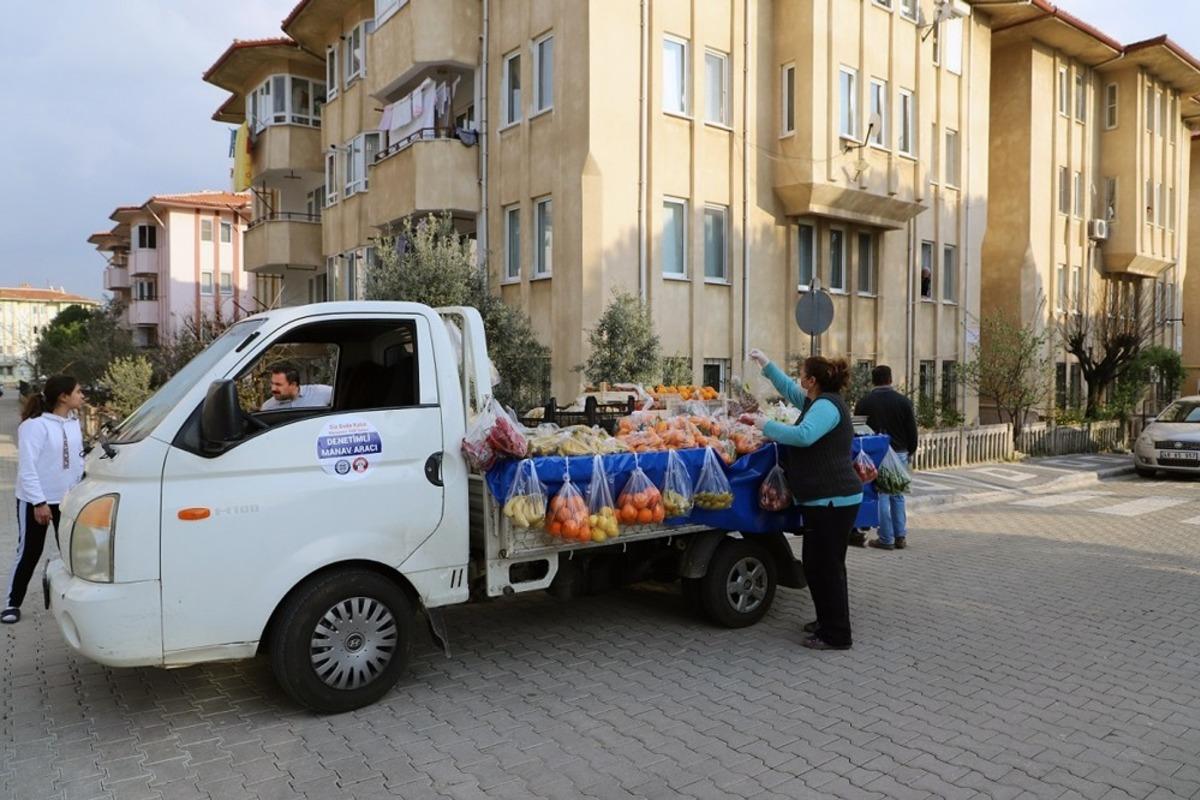 Muğla&rsquo;da &lsquo;seyyar manav&rsquo; uygulaması