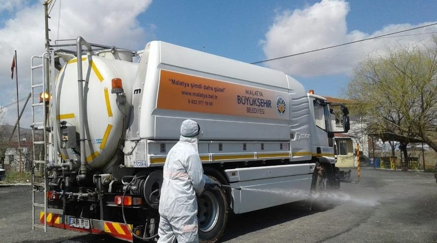 Malatya&rsquo;da 2 il&ccedil;e daha dezenfekte edildi