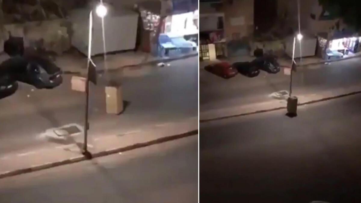 Karantina yasağından ka&ccedil;mak i&ccedil;in karton kılığına girdi