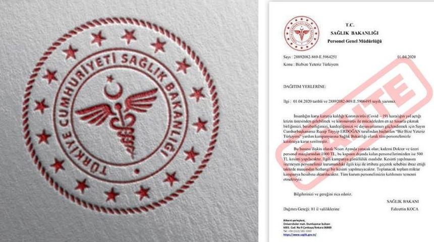 'Milli dayanışma kampanyası i&ccedil;in maaştan zorunlu kesinti' iddiaları olay olmuştu! Bakanlık'tan a&ccedil;ıklama