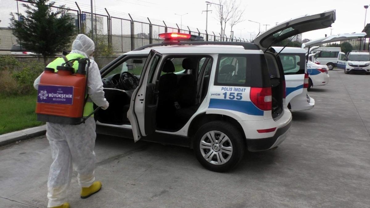 Nazilli İl&ccedil;e Emniyet M&uuml;d&uuml;rl&uuml;ğ&uuml; binası dezenfekte edildi