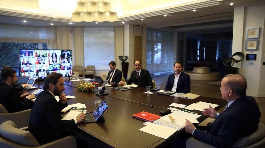 Başkan Altay Cumhurbaşkanı Erdoğan ile g&ouml;r&uuml;şt&uuml;