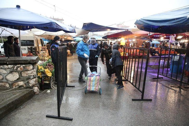 Nilüfer’de pazarlara girişler kontrol altında G1