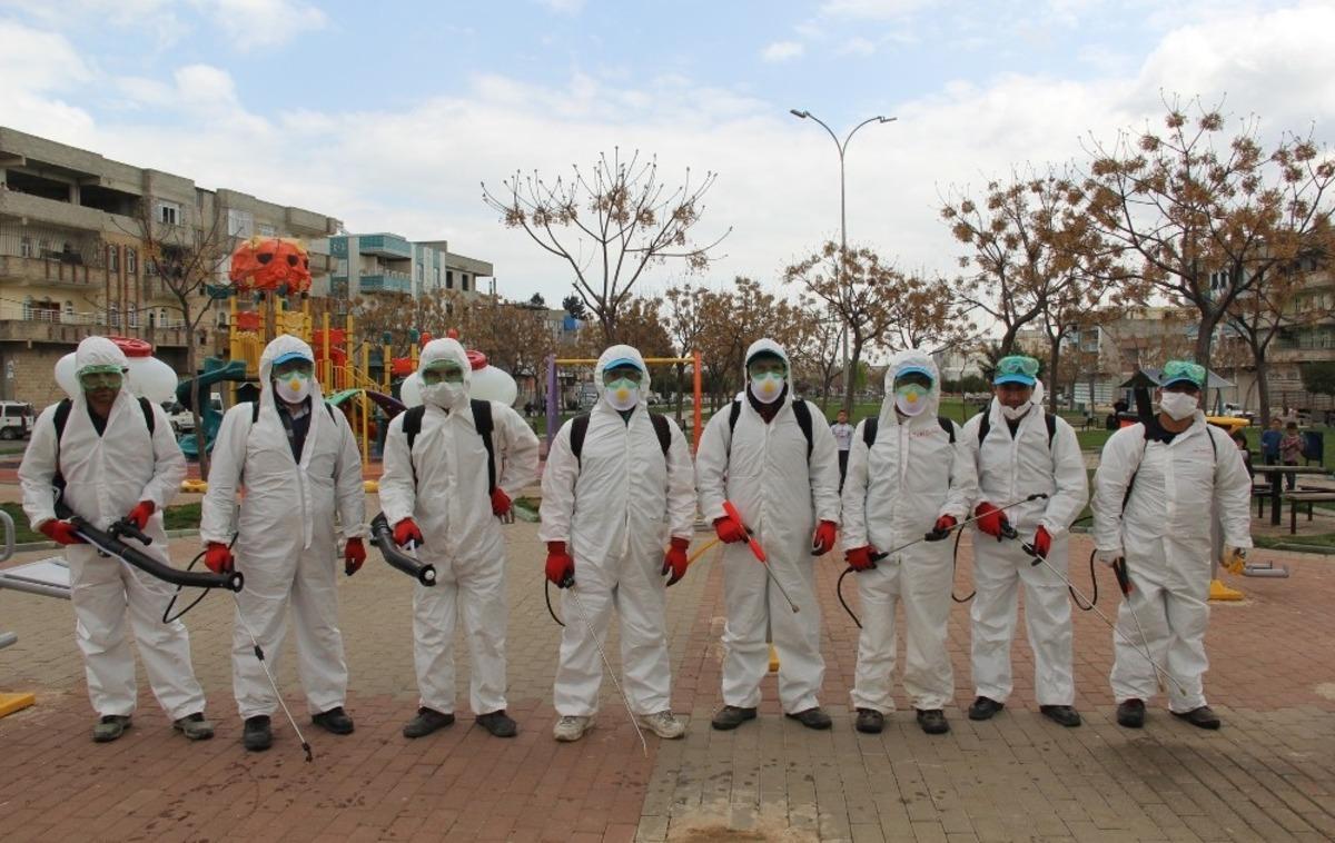 Eyy&uuml;biye&rsquo;de dezenfekte seferberliği devam ediyor