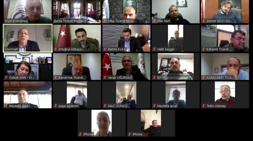 Başkan Matlı, b&ouml;lge oda borsa başkanlarıyla istişarede bulundu