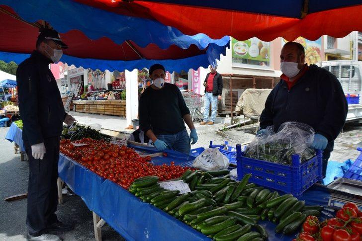 Söke’deki pazaryerlerinde yoğun virüs tedbiri G3