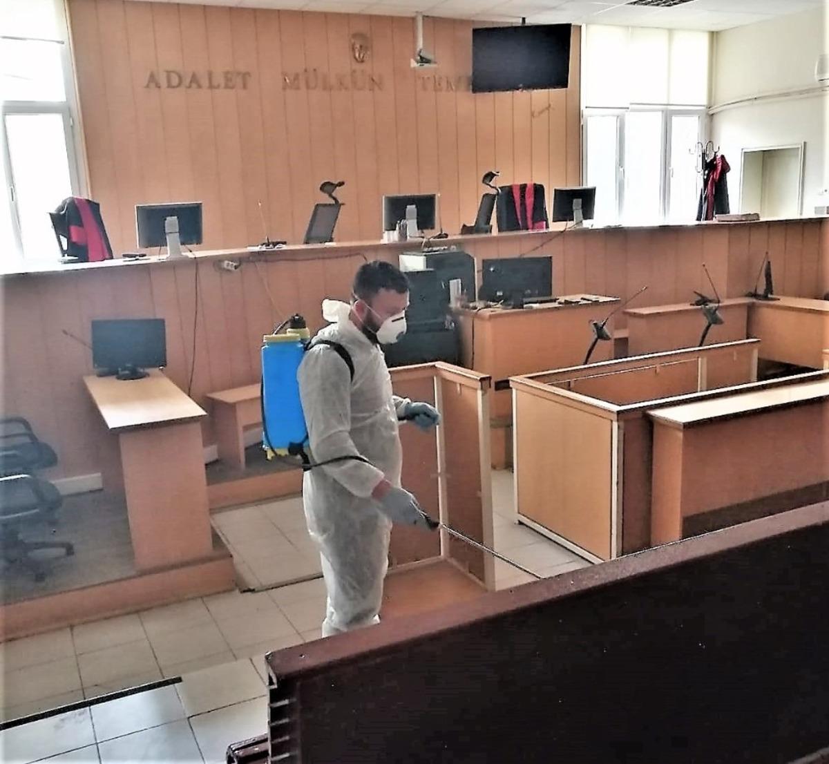 Aydın Adliyesi ve cezaevlerinde Korona vir&uuml;s &ouml;nlemleri