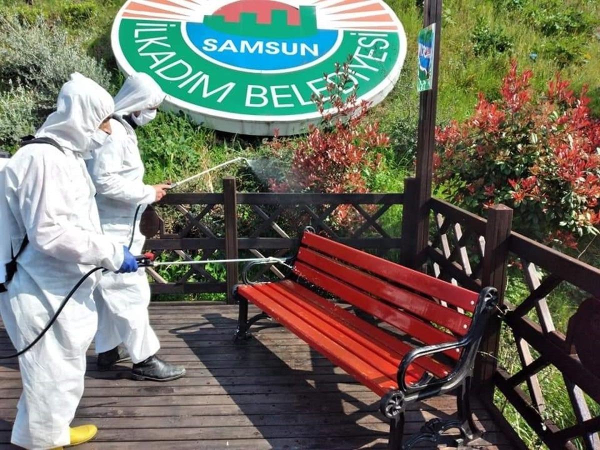 İlkadım&rsquo;da k&ouml;şe bucak temizlik devam ediyor