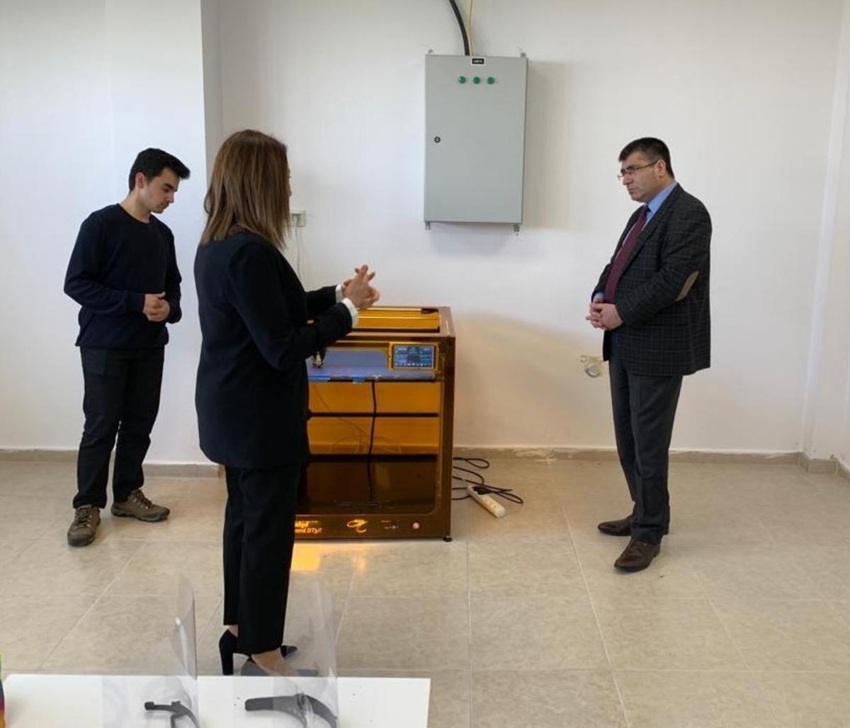 Rekt&ouml;r Prof. Dr. Semih Aktekin Kapadokya Teknopark&rsquo;ta incelemelerde bulundu