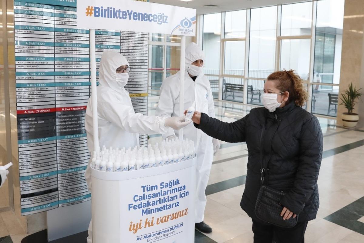 Sultangazi Belediyesi&rsquo;nden sağlık &ccedil;alışanlarına destek
