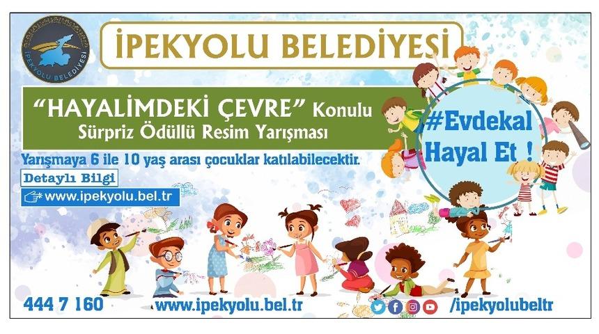 İpekyolu Belediyesinden “hayalimdeki çevre” konulu resim yarışması