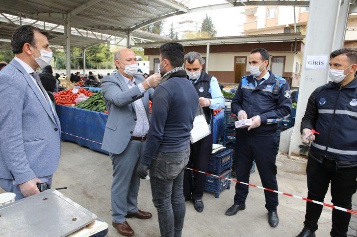 Haliliye’de semt pazarlarında salgına karşı önlem alınıyor G4