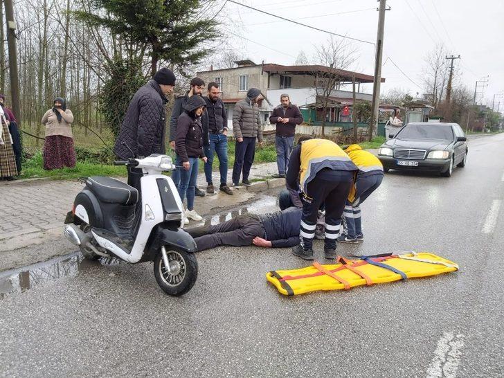 Terme’de motosiklet kazası: 1 yaralı G2